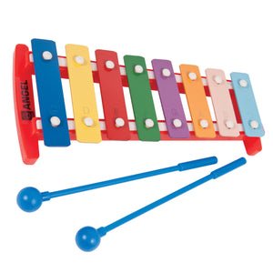 Angel APG-8P C3-C4 8 Note Diatonic Glockenspiel, Coloured Keys