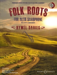 Folk Roots For Alto Saxophone Davies Book & Cd