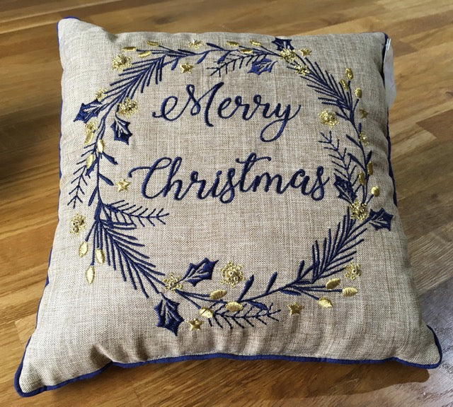 Xmas Wreath Cushion