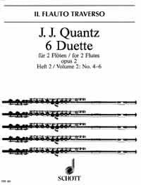 Quantz, J.J.: 6 Duets for Flutes Vol. 2