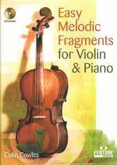 Easy Melodic Fragments Violin Piano