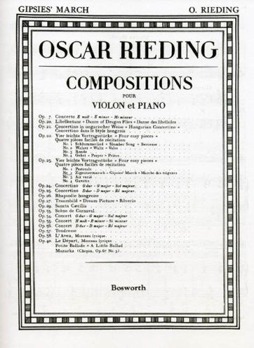 Rieding, O.: Gipsies' March Violin