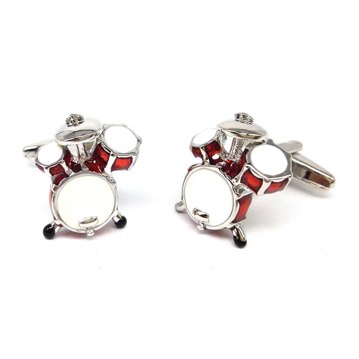 Cufflinks Drums Red