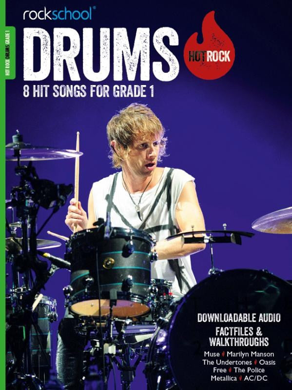 Rockschool Drums Hot Rock Book + Download