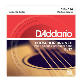 D'Addario Phos/Bronze Medium Acoustic Guitar Str.