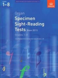 ABRSM Organ Sight Reading Tests Grades 1-8