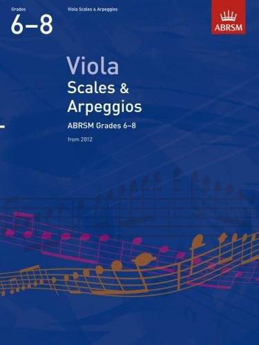 Viola Scales Grades 6-8 ABRSM