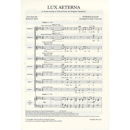 Elgar: Lux Aeterna