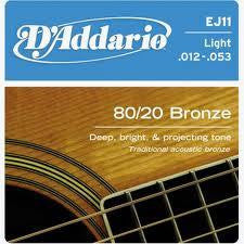D'Addario 80/20 Bronze Light Acoustic Str.