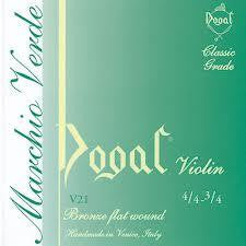 Dogal Violin Strings SET Green 4/4-3/4