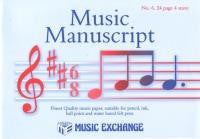 Music Manuscript No.6 (24 page, 4 stave)
