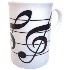 Bone China Mug - Treble clef design