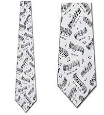 Polyester Tie - Do Re Mi Fa on White