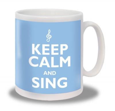 Keep Calm and Sing Mug - Blue