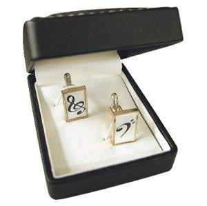 Cufflinks Treble & Bass Clefs