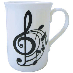 Bone China Mug - Spiral Treble Clef