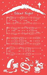 Silent Night Carol Tea Towel