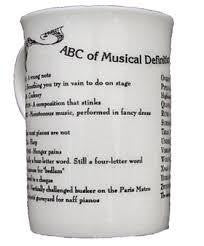Bone Chine Mug - ABC of musical definitions.
