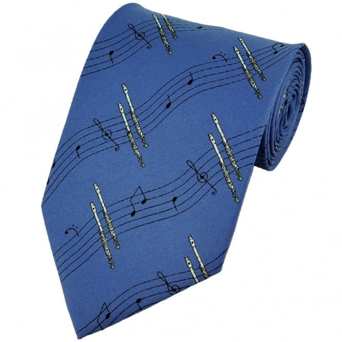 Polyester Tie - Flutes All Over