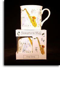 Fine China Mug - Saxophone Design