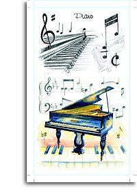 Pocket Note Pad - Piano