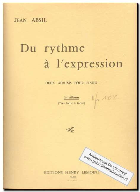 Absil, J.: Du Rythme a L'Expression