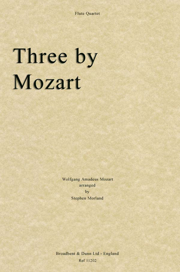 Three by Mozart, Arr. Four Flutes