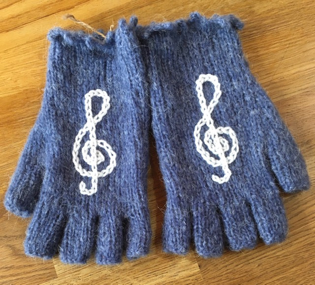 Hand Knitted Fingerless Gloves