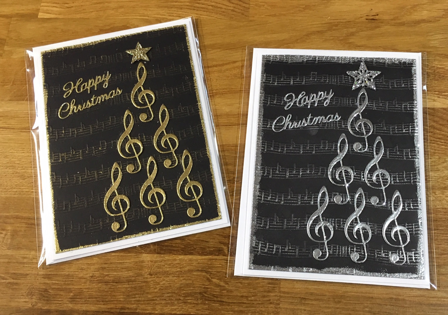 CraftyLu Handmade Christmas Tree Card