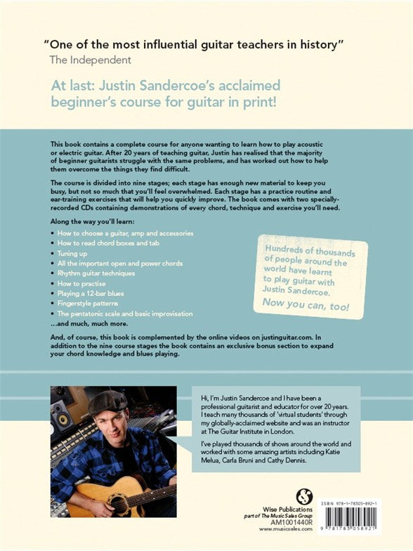 Justinguitar.com Beginner's Course - Book/2 CDs (Spiral Bound)
