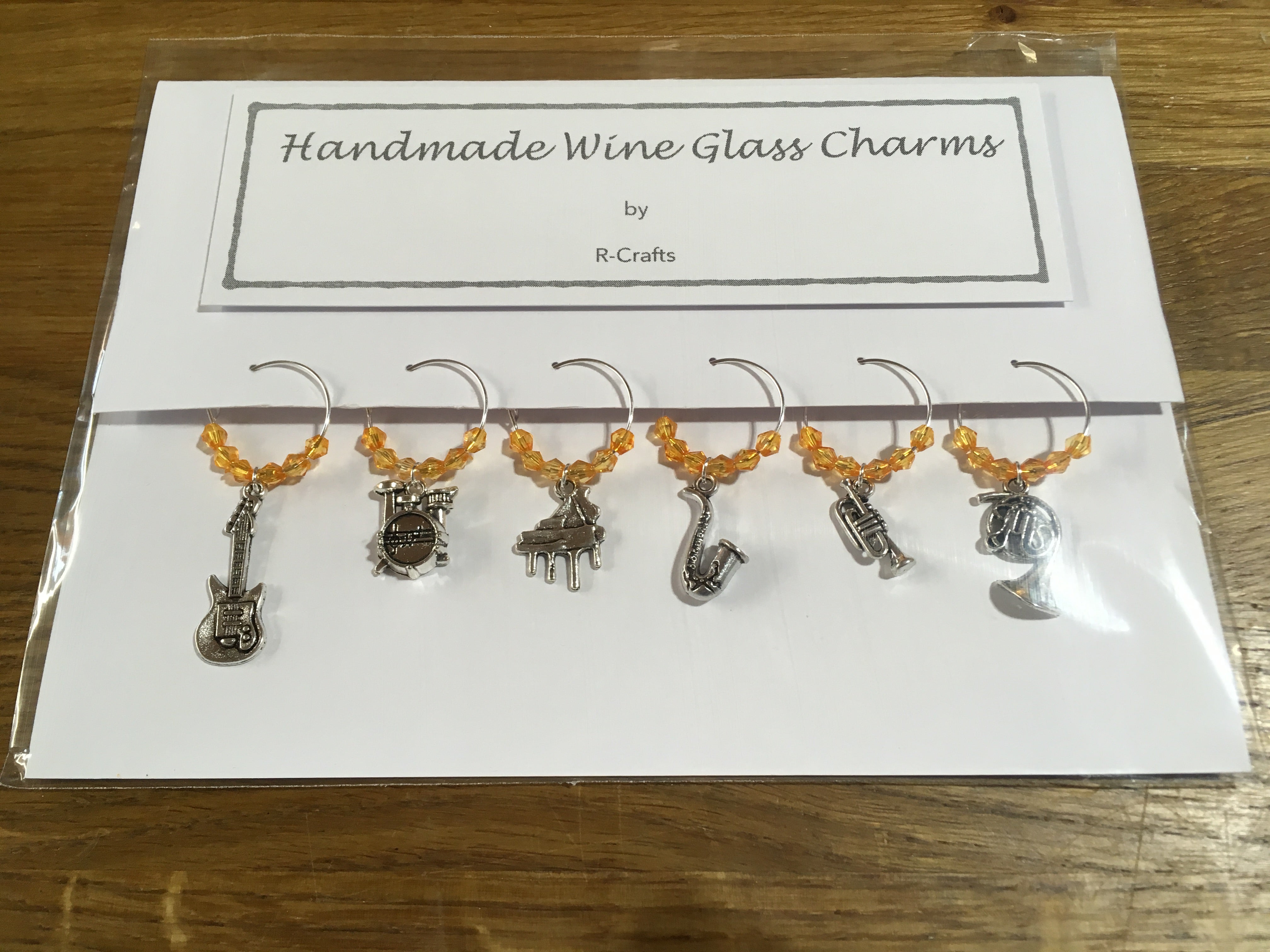 R Crafts Handmade Wine Glass Charms