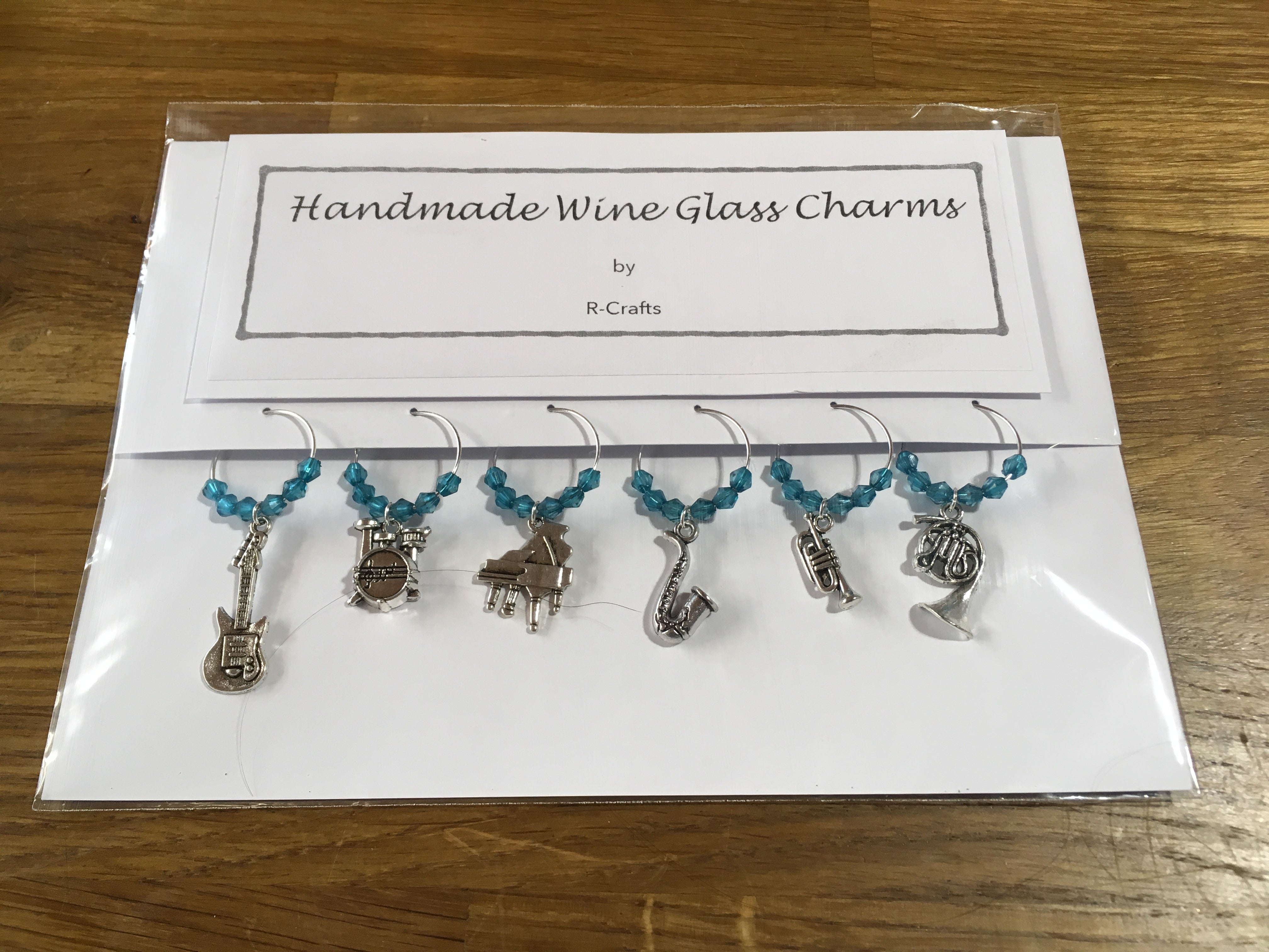 R Crafts Handmade Wine Glass Charms