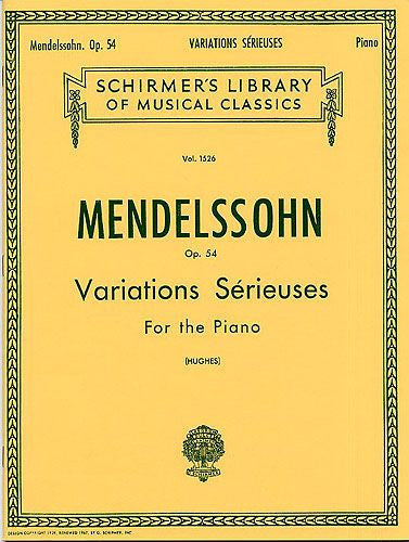 Mendelssohn, F.: Variations Serieuses, Op.54