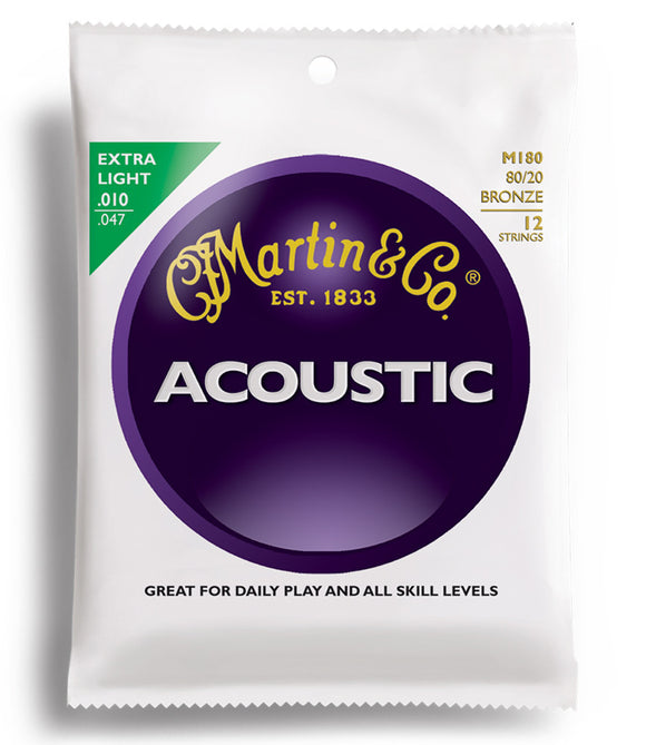 Martin Acoustic 12-string 80/20 Bronze Extra Light