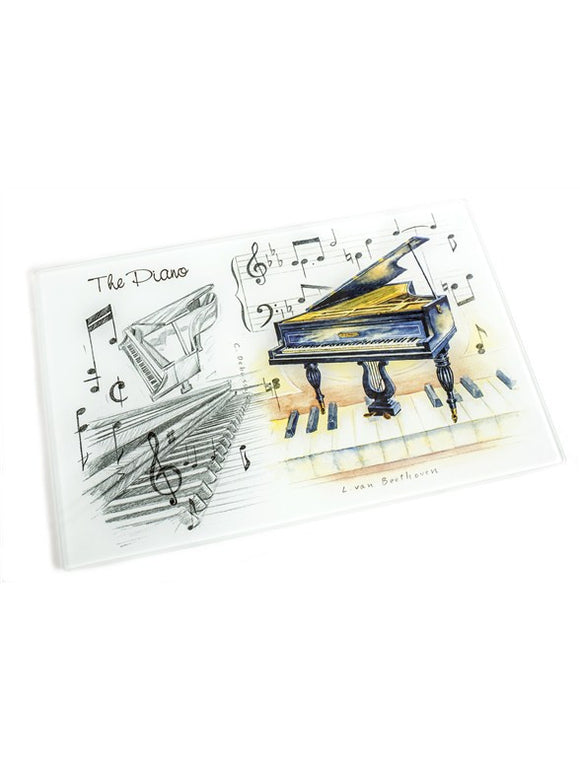 Glass Kitchen Board - Piano