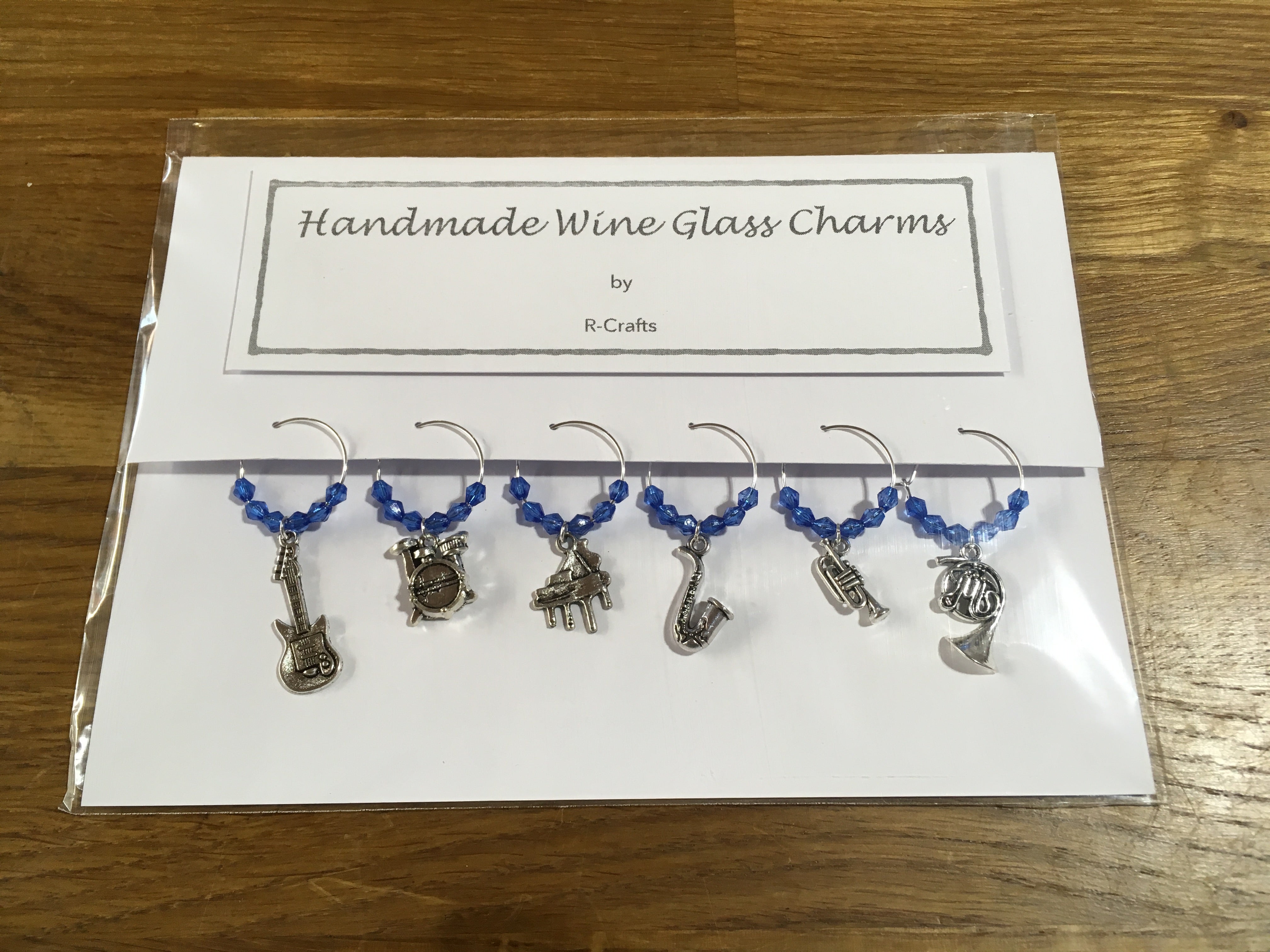 R Crafts Handmade Wine Glass Charms