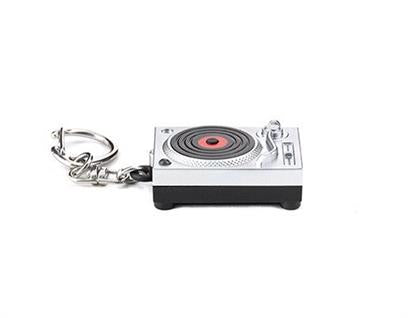 Turntable LED Keyring