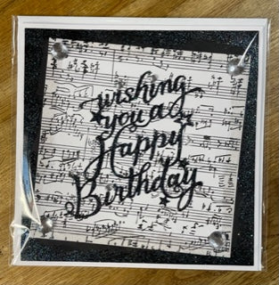 CraftyLu Handmade Greetings Card - Wishing You a Happy Birthday