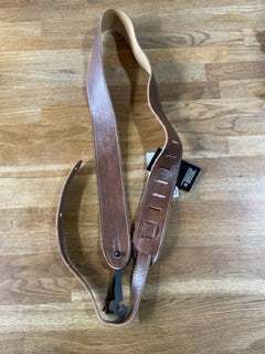 Roksak 2" Chestnut Italian Leather Guitar Strap