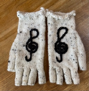 Hand Knitted Fingerless Gloves