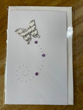 R Crafts Handmade Greeting Card - Music Butterfly