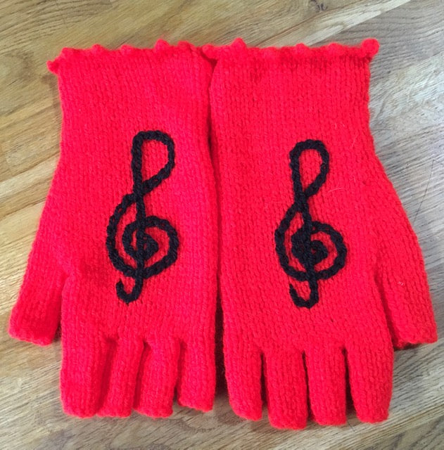 Hand Knitted Fingerless Gloves