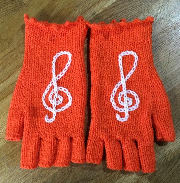 Hand Knitted Fingerless Gloves