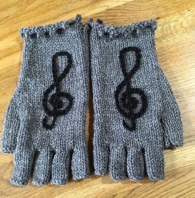 Hand Knitted Fingerless Gloves