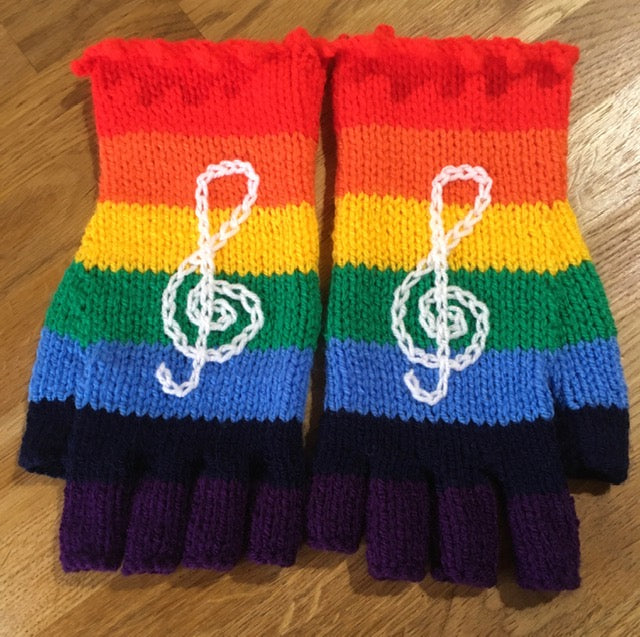 Hand Knitted Fingerless Gloves