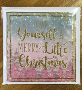 CraftyLu Handmade Christmas Card - Christmas Cheer