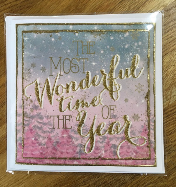 CraftyLu Handmade Christmas Card - Christmas Cheer