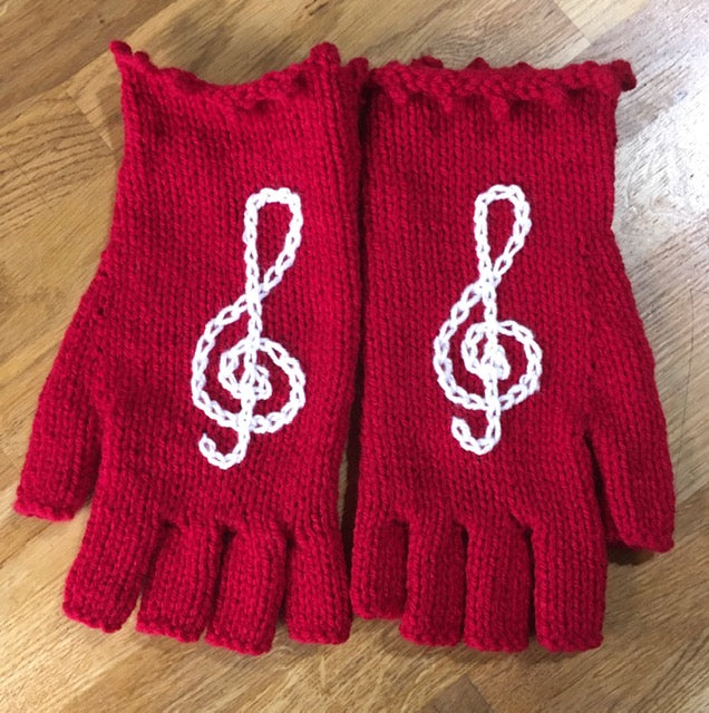 Hand Knitted Fingerless Gloves