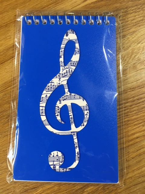 Notepad with Treble Clef