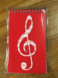 Notepad with Treble Clef